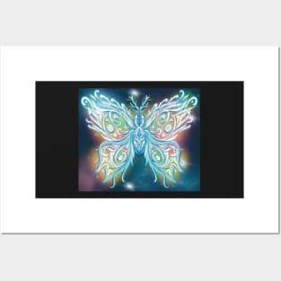 Airbrush Ice Butterfly Posters and Art